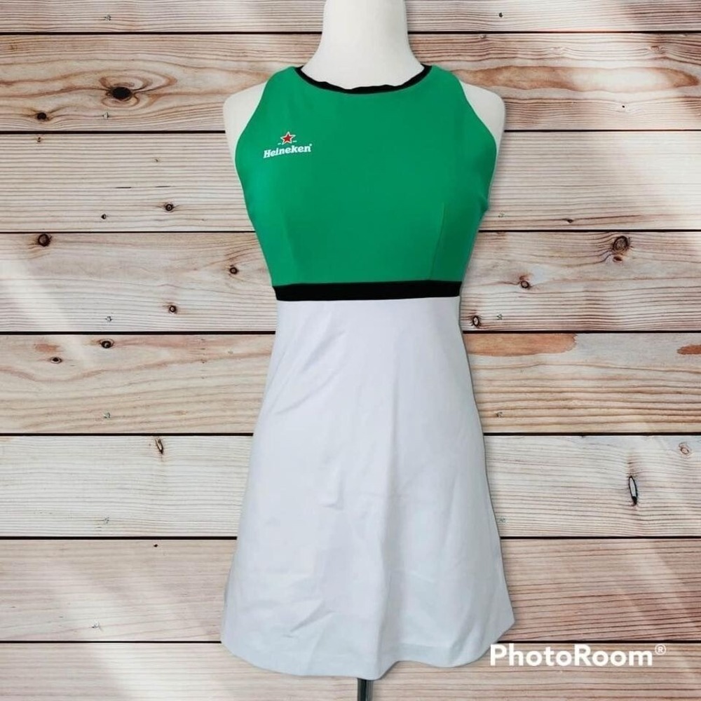 C1 Heineken Beer Girl Party Dress Made USA Small Medium Costume Sexy Retro‎